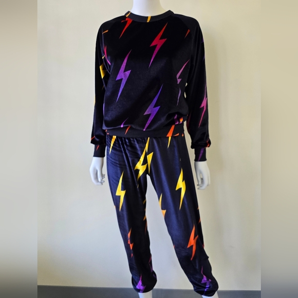 Aviator Nation Bolt Sweatshirt and Sweatpants Set,All Products : American Fashion Style Bags On Sale